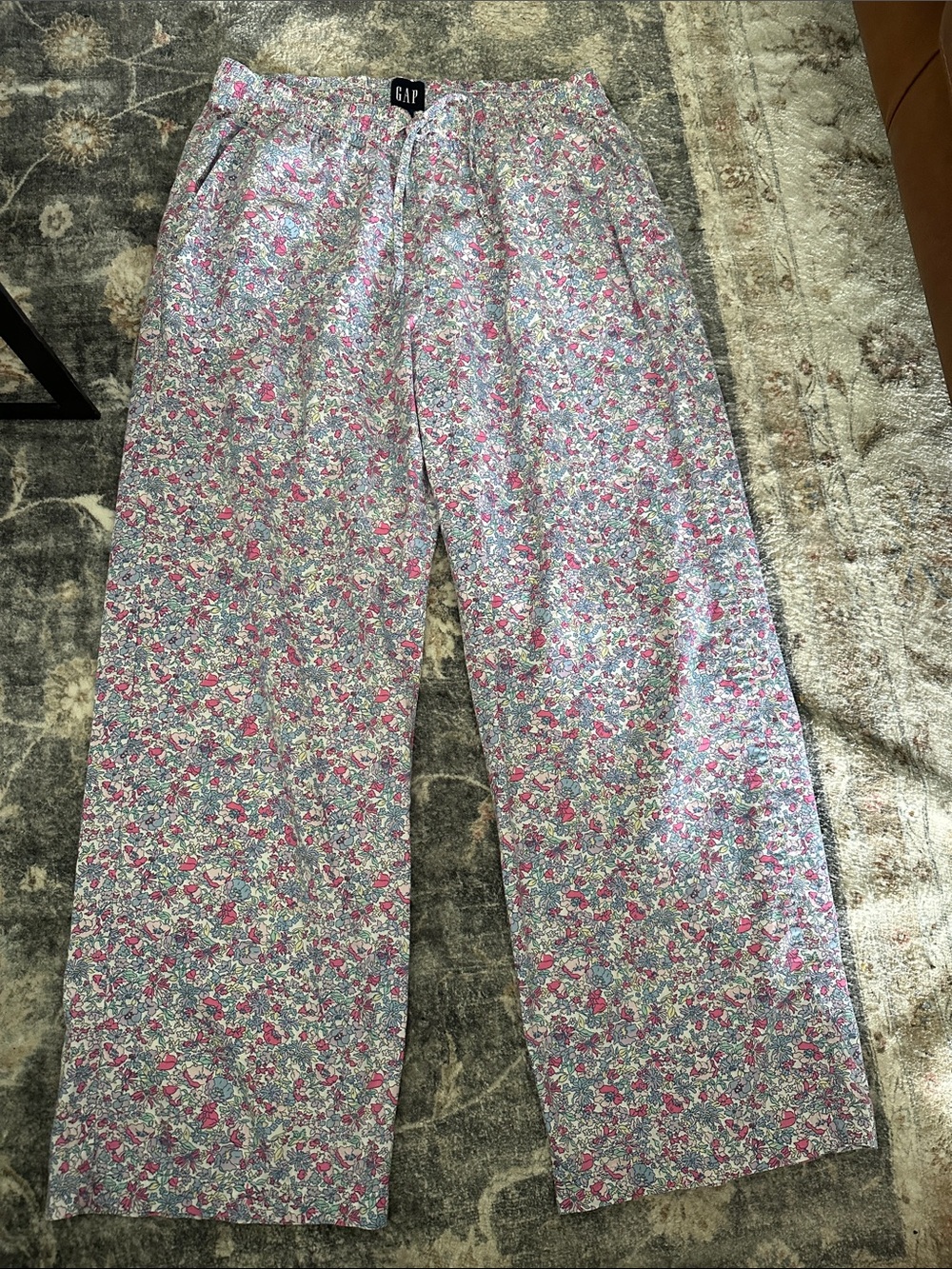 GAP Floral Wide-Leg Pajama Pants